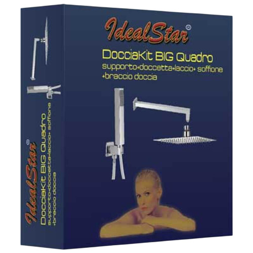 Set doccia cromo quadro - doccia,